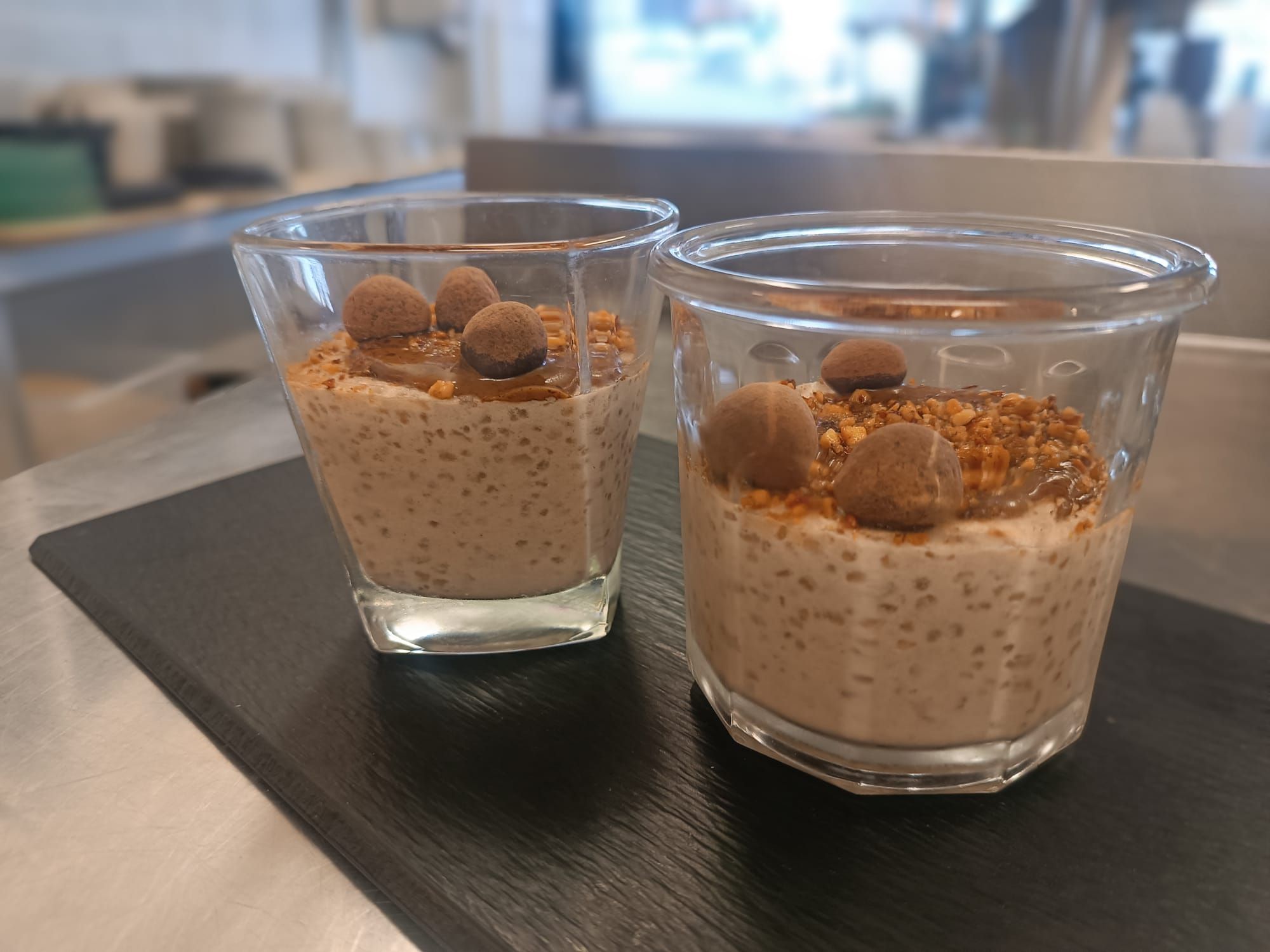 verrine tapioca coco noisette