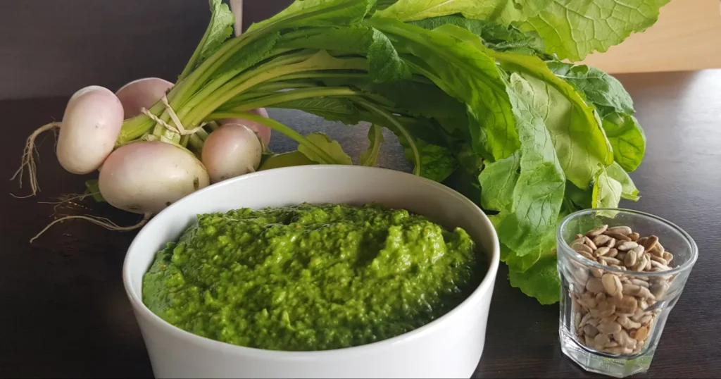 Pesto de fanes antigaspi