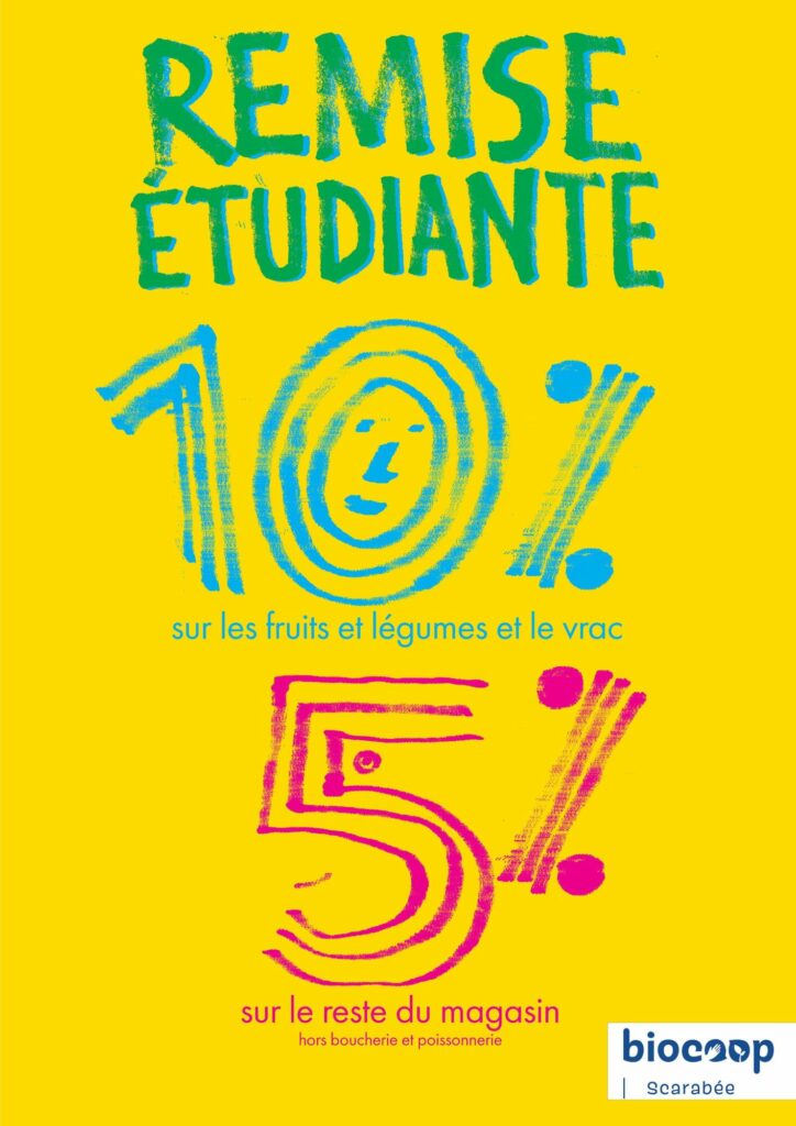 remise de 10% pour les étudiantes et étudiants