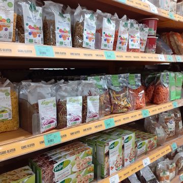 Biocoop Scarabée rayon sans gluten